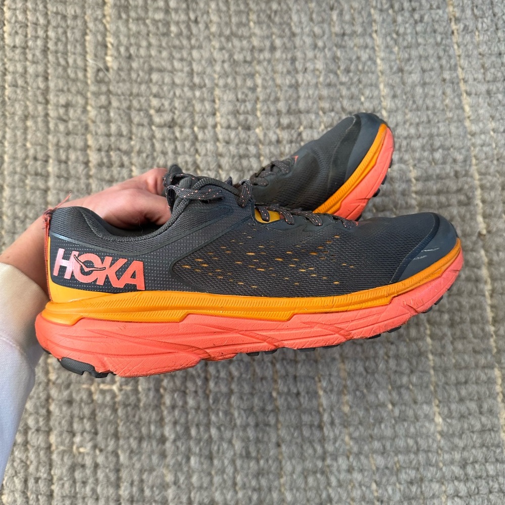 Hoka Women's Challenger ATR 6 Running Shoes - Castlerock/Camellia Size 9.5 B